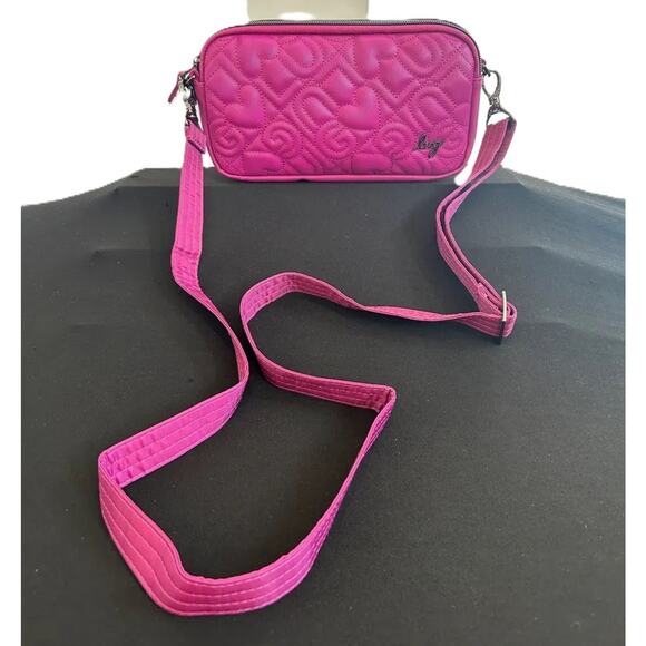 Lug Coupe XL Crossbody Wallet Orchid Quilted Print Sling Bag - Picture 5 of 5